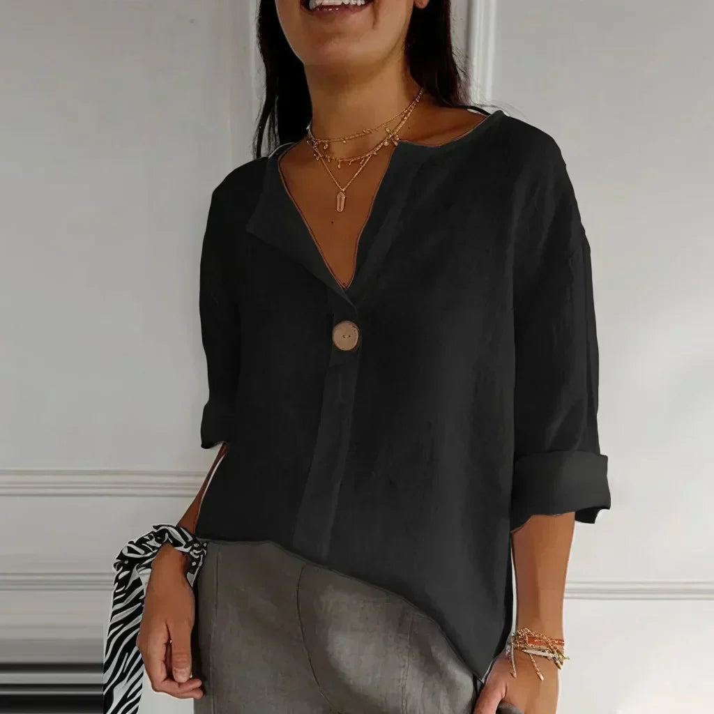Mariet - Blusa Larga con Mangas Cortas