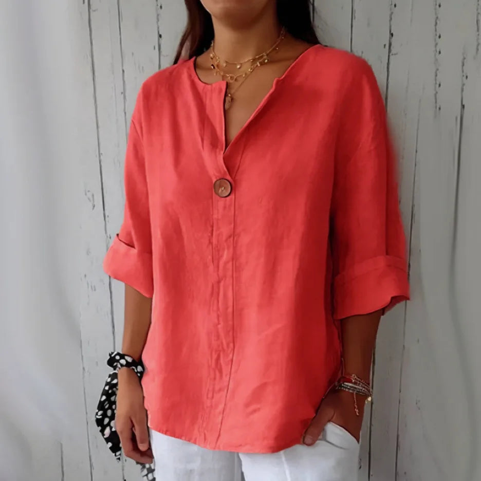 Mariet - Blusa Larga con Mangas Cortas