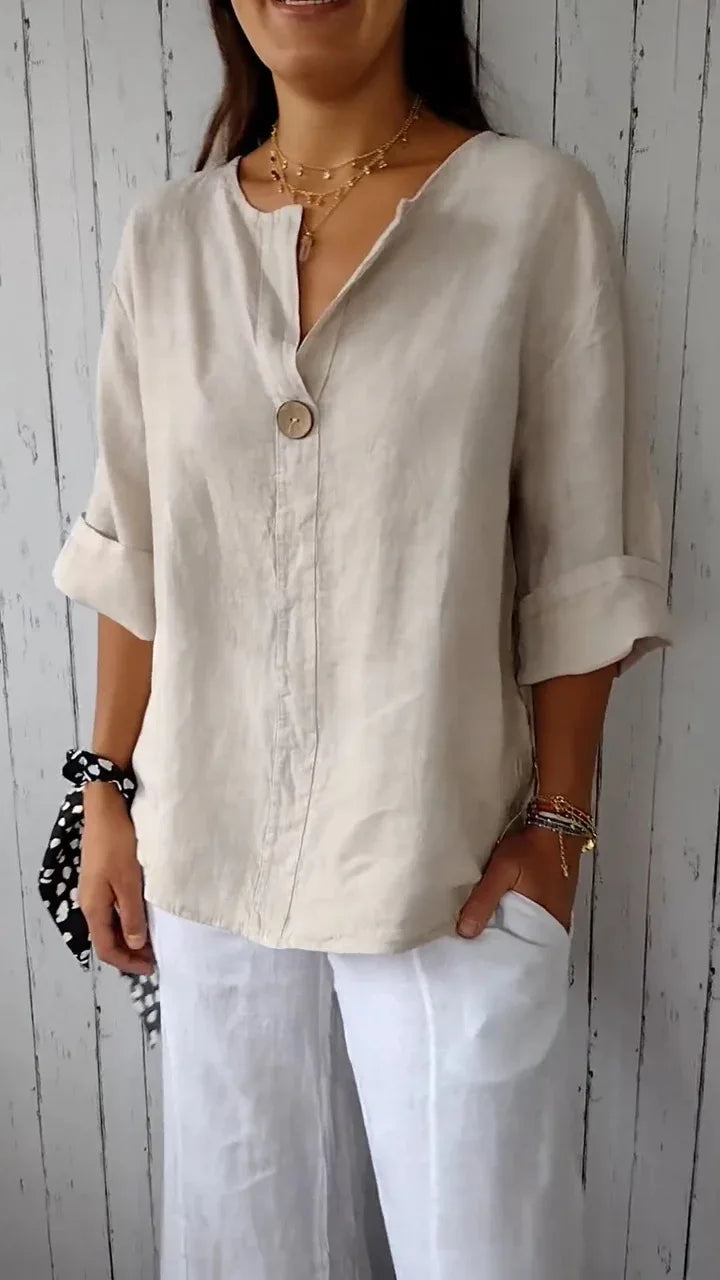 Mariet - Blusa Larga con Mangas Cortas