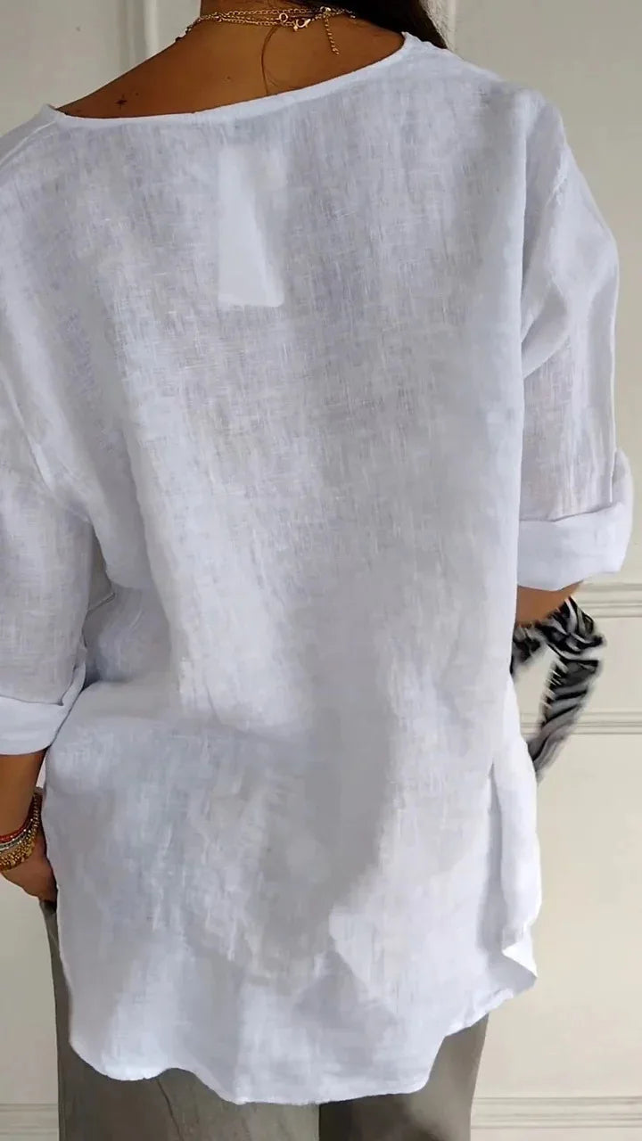 Mariet - Blusa Larga con Mangas Cortas