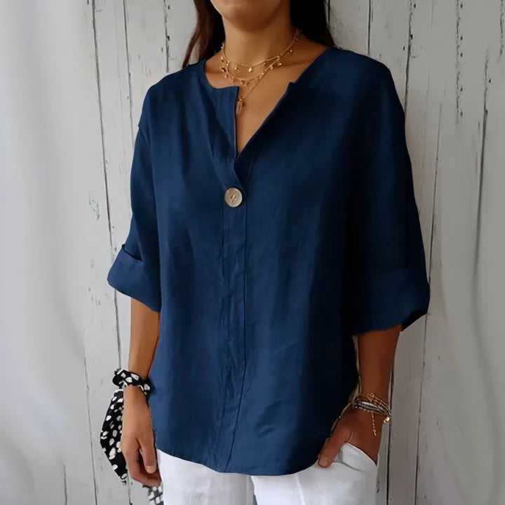 Mariet - Blusa Larga con Mangas Cortas
