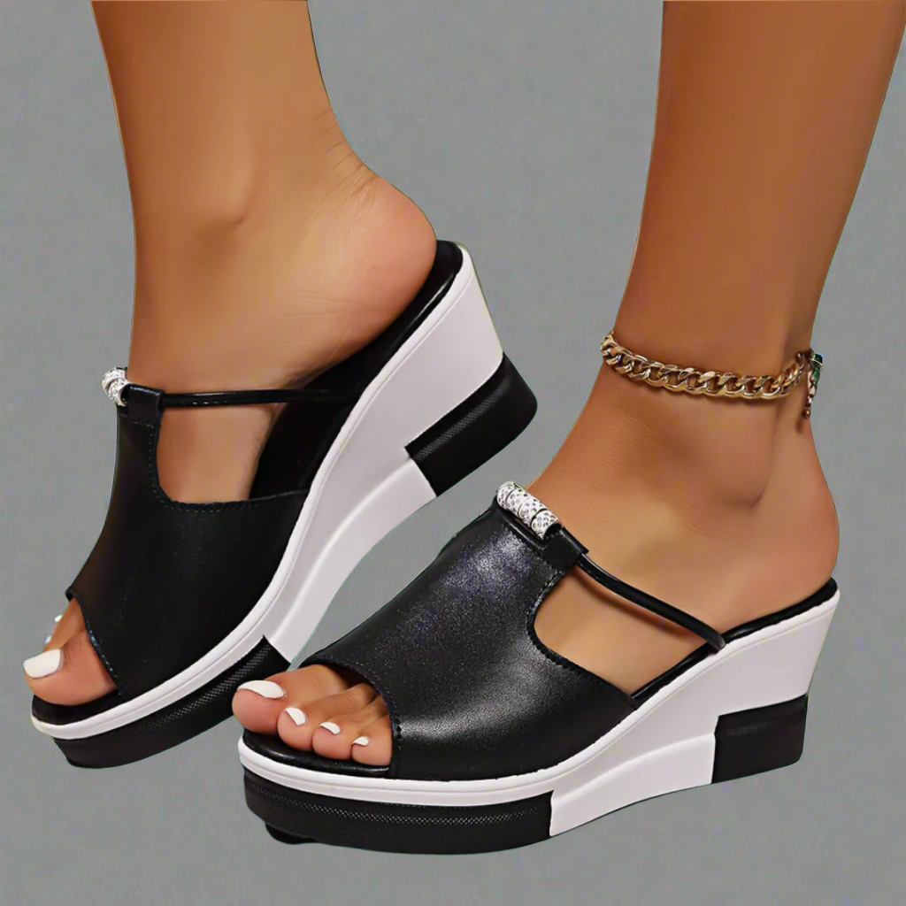 Zunfrida | Sandalias ortopédicas de tacón alto premium