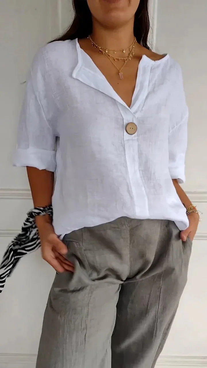 Mariet - Blusa Larga con Mangas Cortas