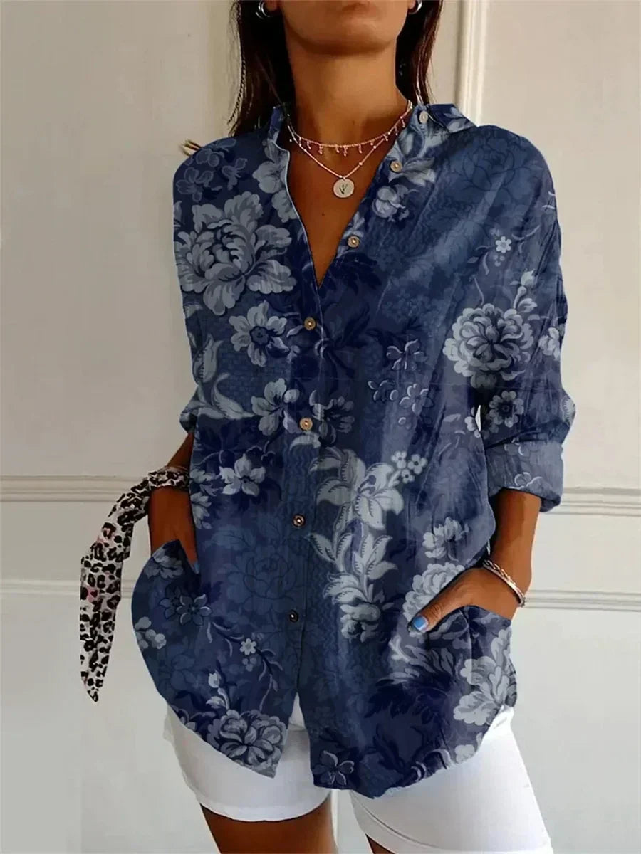 Alice - Blusón Elegante con Estampado Floral