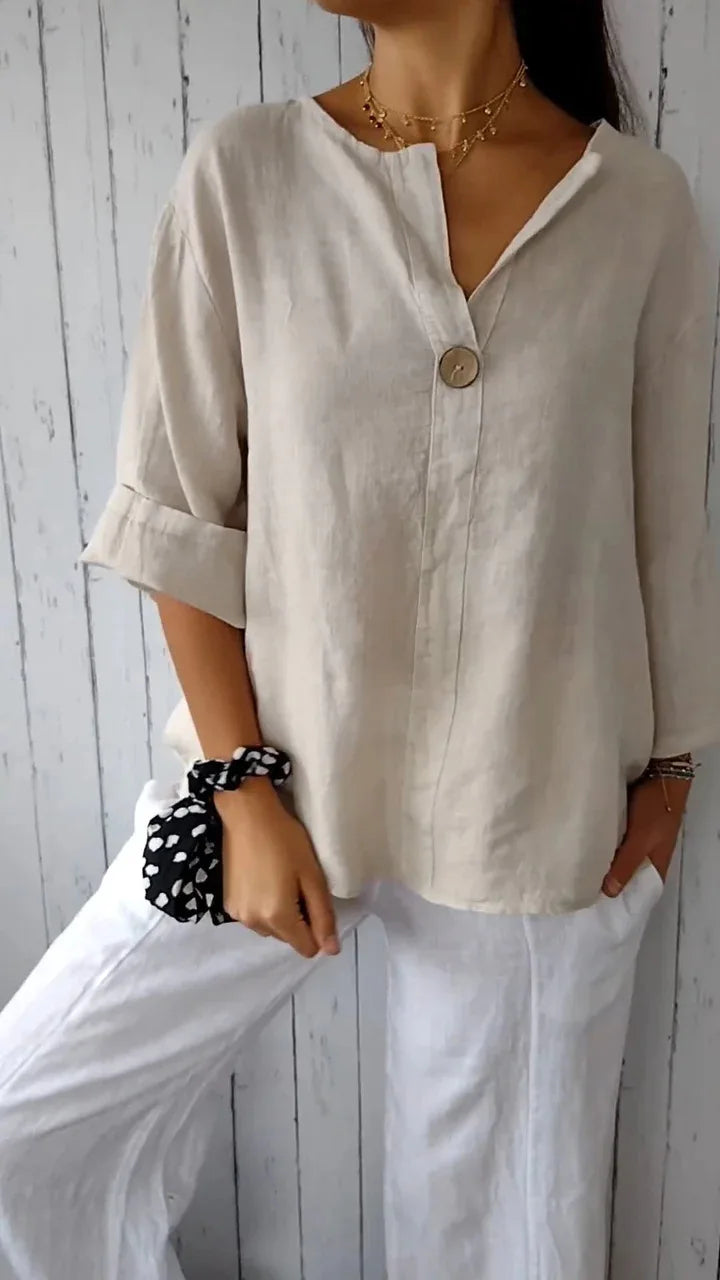 Mariet - Blusa Larga con Mangas Cortas
